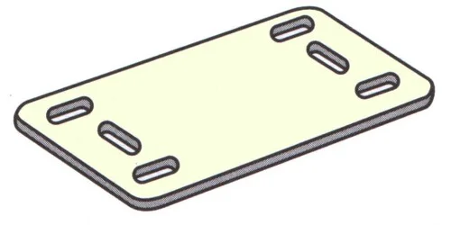 Cenově Výhodný Identifikační štítek přírodní, rozměr 40x20mm PA, typ MT2, ID150