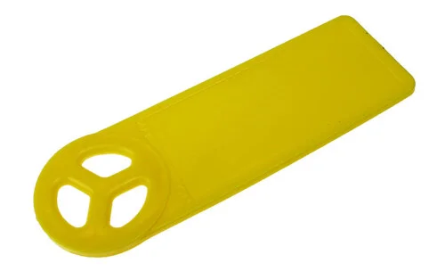 Oblíbený Identifikační štítek nehořlavý plastový žlutý, rozměr 50x20mm / celkový rozměr 80x25mm / síla 2-3mm
