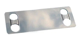 Identifikační štítek nerezový z oceli 316, rozměr 44x19mm, síla 0,25mm pro pásku VPST šíře 4,5mm Přímo Od Výrobce