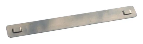 Identifikační štítek nerezový z oceli 316, rozměr 128x10,3mm, síla 0,25mm pro pásku VPST šíře 4,5mm Autentický