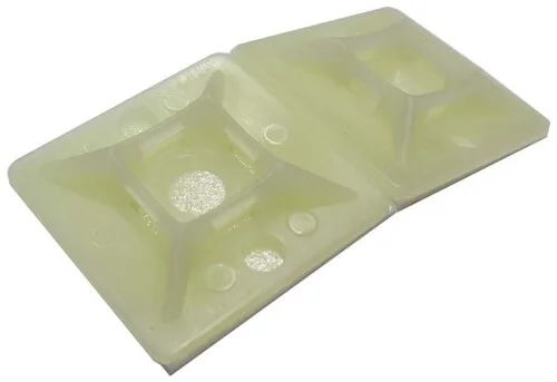 Kabelová příchytka přírodní 28x28mm samolepicí, pro pásky šíře 4,8mm (balení 50 párů) Kup Teď