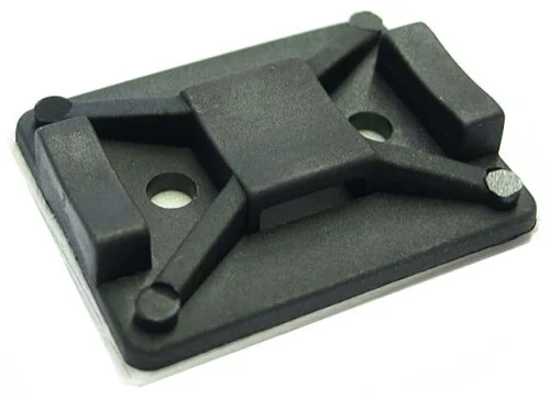 Kabelová příchytka černá 25x32mm samolepicí, pro pásky šíře 8,0mm (10 pásků po 10ks) Finální Výprodej