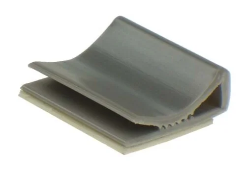 Kabelová příchytka pro ploché kabely, rozměr 30x25mm samolepicí, barva šedá (VPS 30) Poslední Šance