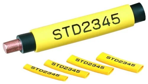 Doprava Zdarma Označovací profil oválný žlutý pro průměr vodiče 4-10mm, materiál ZEREX bezhalogenový (cívka)