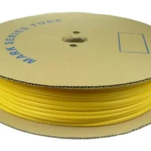 Akce Popisovací bužírka PVC kruhová, vnitřní průměr 4,0mm / průřez 2,5-4mm2, žlutá