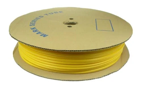 Akce Popisovací bužírka PVC kruhová, vnitřní průměr 4,0mm / průřez 2,5-4mm2, žlutá