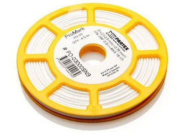 Zlevněný Označovací oválný PVC profil na vodiče o průměru 1,7-2,2mm (0,5mm2) oválná bužírka bílá, návin 5m