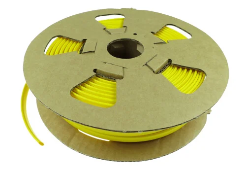 Autentický Označovací oválný PVC profil na vodiče o průměru 2,0-2,5mm (0,75mm2) oválná bužírka žlutá