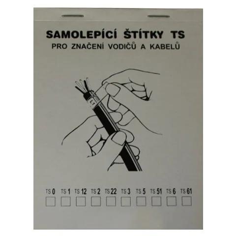 Samolepicí štítky rozměr 20,0x15,0 / délka 60mm pro značení vodičů o průměru 6,0-12,0mm (100ks) Kup Teď
