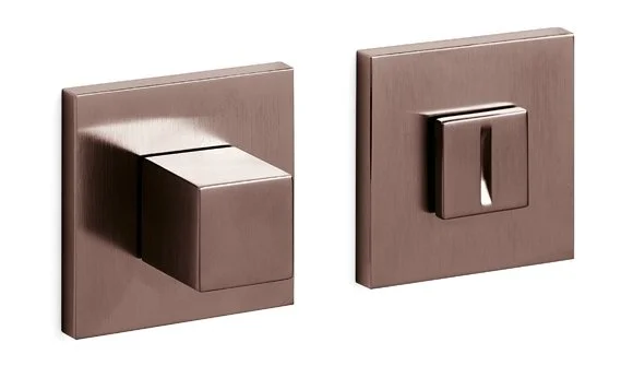 Olivari CUBO WC uzamykání nízká rozeta Superfinish bronz satin Vrácení Zdarma
