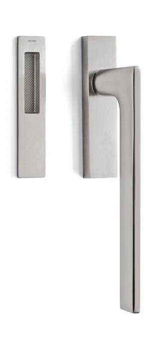 Horká Nabídka Klika pro HS portály Olivari Lotus Q Superfinish nerez satin, Bez zamykání , vnější strana s mušlí