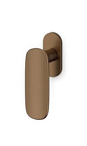 Novinka Okenní klika Olivari Conca nízká rozeta Superfinish bronz satin
