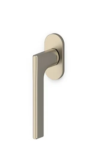 Okenní klika Olivari Lotus nízká rozeta Superfinish nikl satin Vysoce Kvalitní