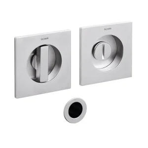 Značkový Mušle pro posuvné dveře Olivari Giotto Q Superfinish nerez satin