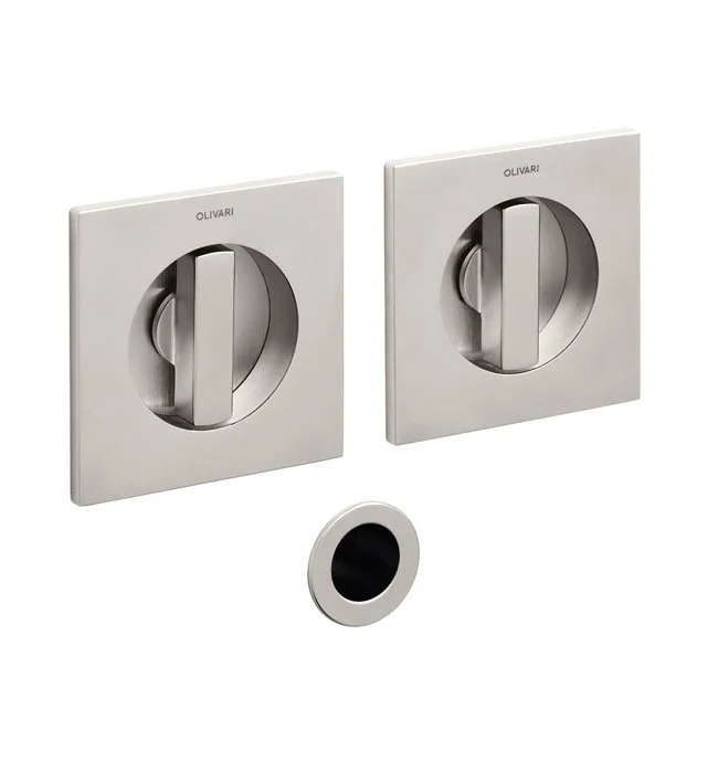 Doprava Zdarma Mušle pro posuvné dveře Olivari Giotto Q Superfinish nikl satin