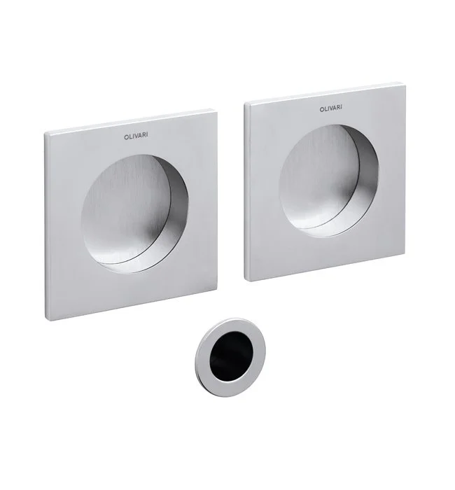 Mušle pro posuvné dveře Olivari Giotto Q Superfinish nerez satin Cenový Hit