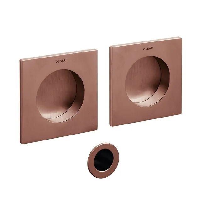 Mušle pro posuvné dveře Olivari Giotto Q Superfinish měď satin Pouze Dnes