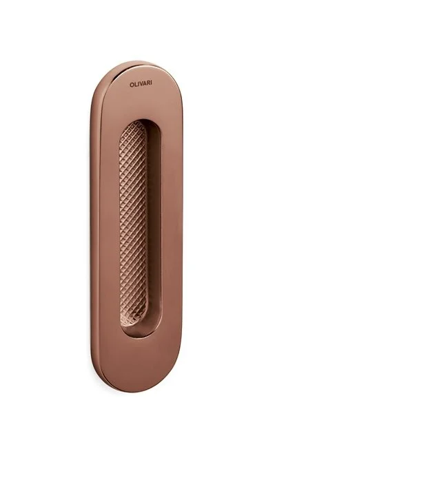 Mušle pro posuvné dveře Olivari Vico, plná Superfinish měď satin Top Prodej