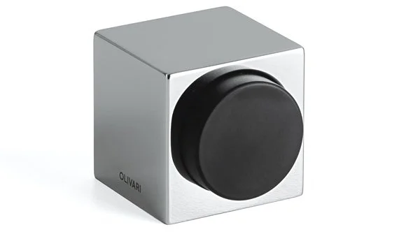 Dveřní doraz Olivari Cubo Chrom leštěný, S magnetem Jen Po Omezenou Doba