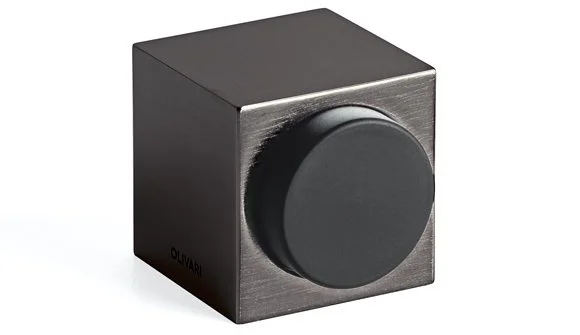 Akční Cena Dveřní doraz Olivari Cubo Superfinish antracit satin, S magnetem