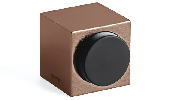 Dveřní doraz Olivari Cubo Superfinish měď satin, S magnetem Nejlepší Volba