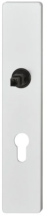 Značkový FSB ASL 12 1410 Dlouhý dveřní štítek pro kliku Eloxovaný hliník, Obyčejný klíč