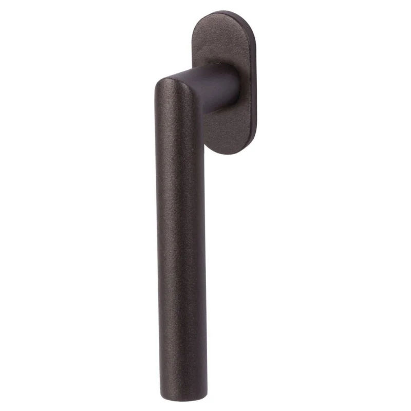 Značkový Okenní klika Ronny II Flat Oval, černá ocel 7 x 7 x 40 mm