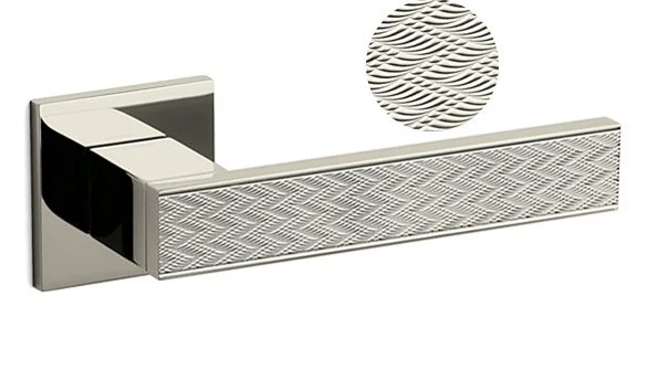 Olivari Diana Chevron nízká rozeta Superfinish nikl leštěný, Obyčejný klíč Levný