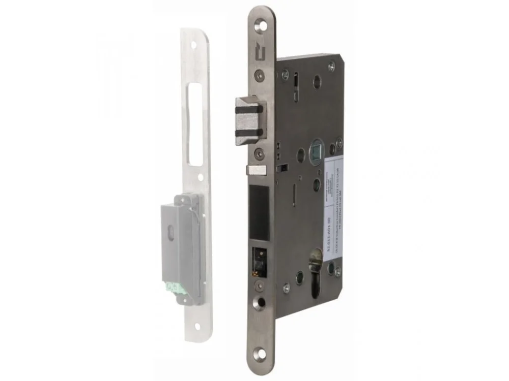 Rychlé Dodání ÜLOCK-B Inductive elektromechanický zámek s indukčním nabíjením Comfort, Levé ven otevírané, 92 mm, 80 mm, 24x280x3 mm