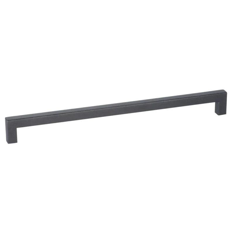 Must-Have Nábytková úchytka černá ocel, hranatá A 140 mm / B 128 mm