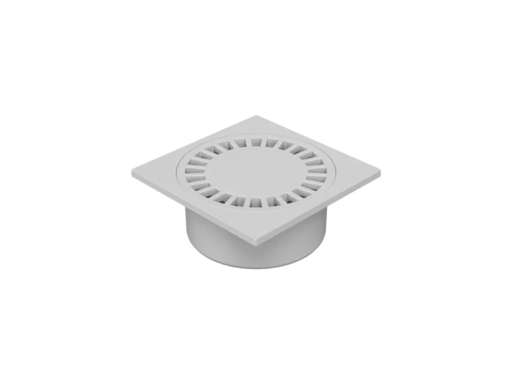 Výprodej Podlahová vpusť WELLDRAIN DN50 přímá plastová 150 x 150 mm šedá
