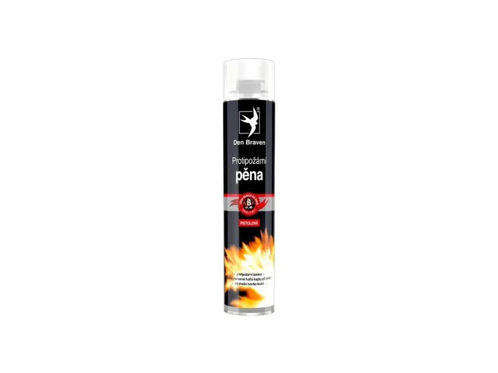 Značkový Protipožární pěna pistolová 750ml červená Den Braven