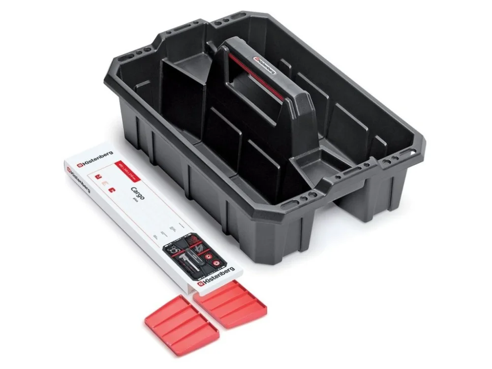 Přepravka CARGO PLUS na nářadí s přepážkami 495 x 345 x 210 mm černá Akční Nabídka