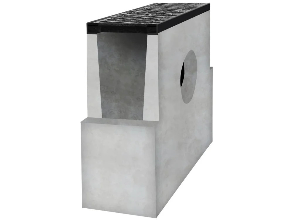 Sběrná betonová vpusť BIELBET B125 s litinovou mříží 500 x 200 x 500 mm 250 mm Must-Have