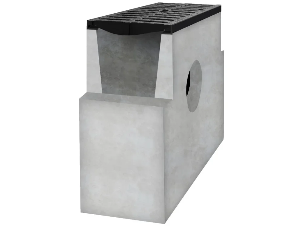 Autentický Sběrná betonová vpusť BIELBET D400 s litinovou mříží 500 x 300 x 700 mm 300 mm