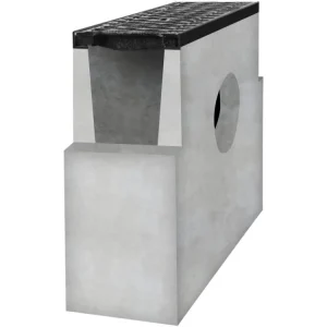 Zlevněný Sběrná betonová vpusť BIELBET E600 s litinovou mříží 500 x 250 x 700 mm 200 mm