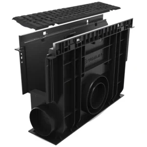Zlevněný Sběrná plastová vpusť VODALAND BASE B125 s plastovou mříží 500 x 156 x 365 mm
