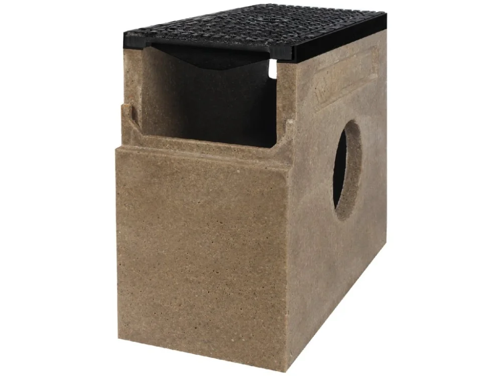 Ověřený Sběrná polymerbetonová vpusť BIELBET D400 s litinovou mříží 500 x 250 x 450 mm 160 mm