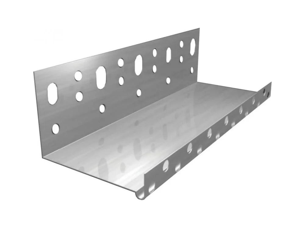 Zlevněný Soklová zakládací lišta AL 0,8 mm s okapničkou 183 x 2000 mm