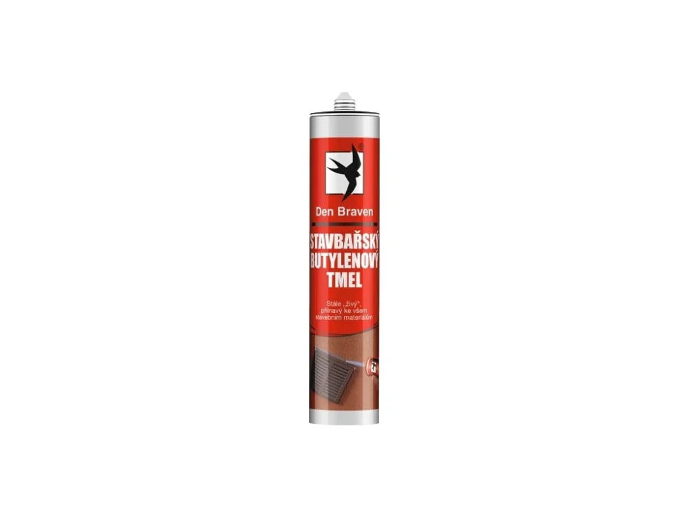 Stavbařský butylenový tmel 310 ml ČERNÝ Den Braven Medvědí hovno Originální