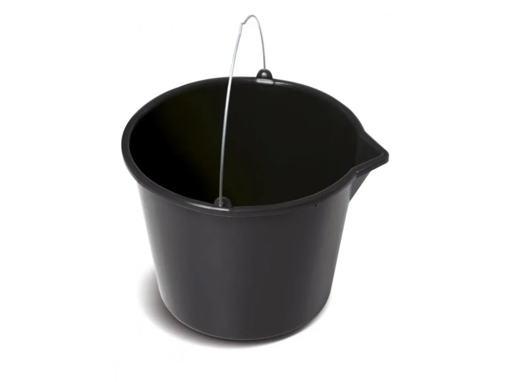 Vědro stavební s nálevkou BUCKET černé 16 l Nejlepší Cena
