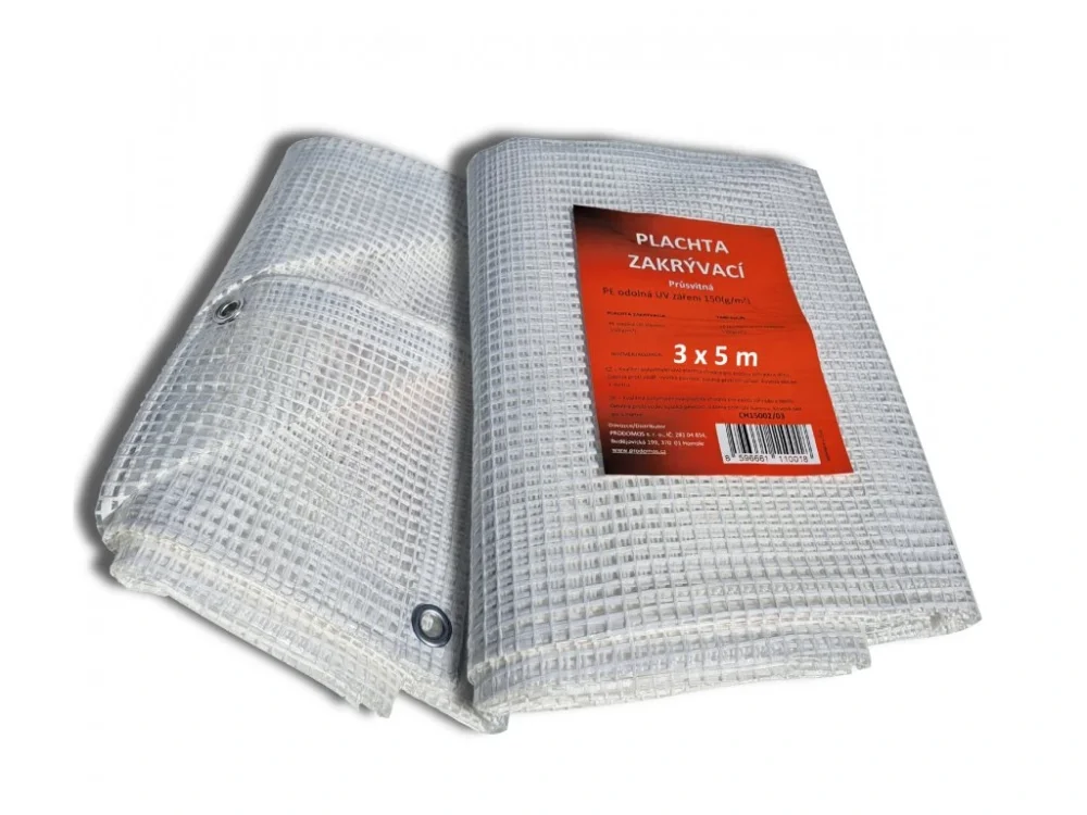 Akce Zakrývací plachta PRODOMOS 150 g/m² 3 x 5 m