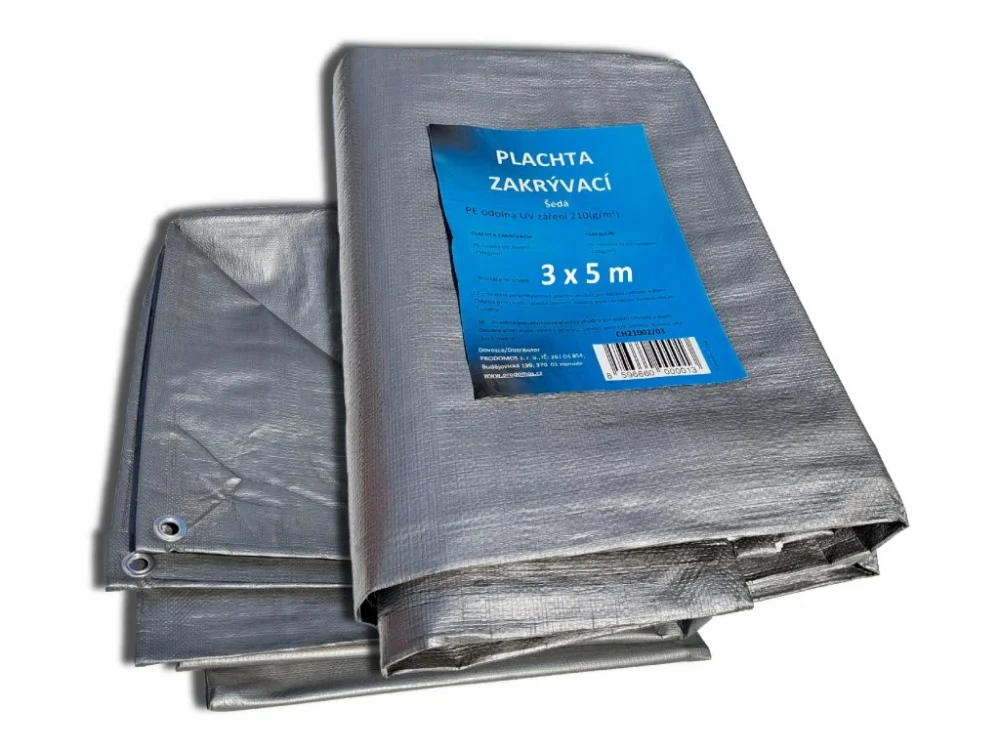 Zakrývací plachta PRODOMOS 210 g/m² 3 x 5 m Poslední Šance