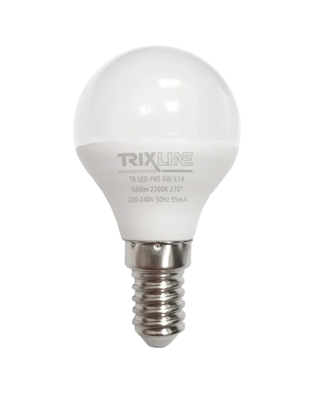 Must-Have LED žárovka Trixline 6W 540lm E14 P45 teplá bílá