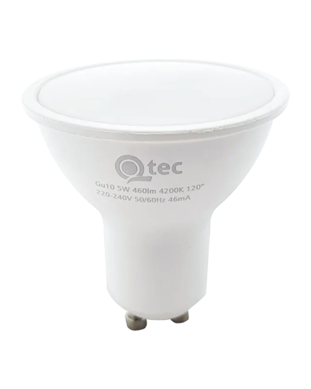 LED žárovka Qtec 5W GU10 460lm neutrální bílá Sleva