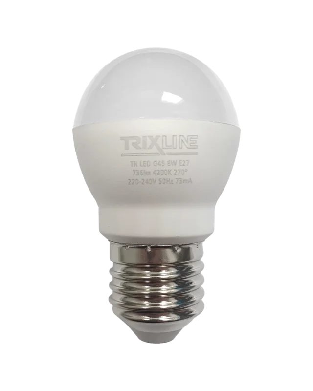 Horká Nabídka LED žárovka Trixline 8W 736lm E27 G45 neutrální bílá