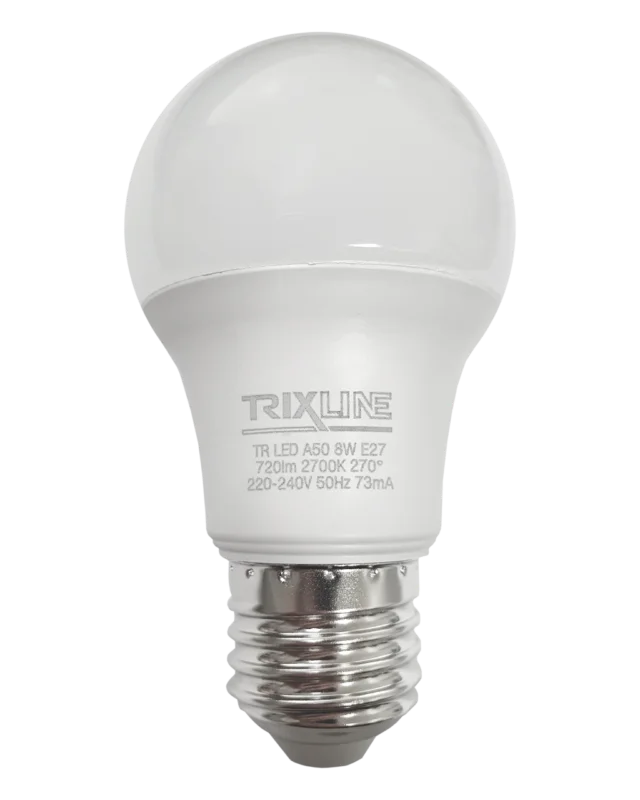 LED žárovka 8W 720lm E27 A50 teplá bílá Trixline Autentický