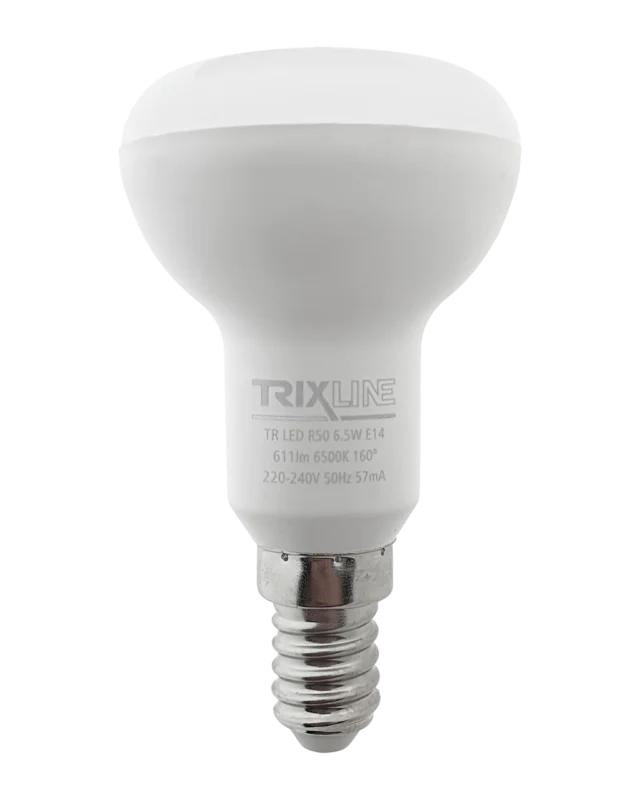 LED žárovka Trixline 6,5W 611lm E14 R50 studená bílá Cenově Výhodný