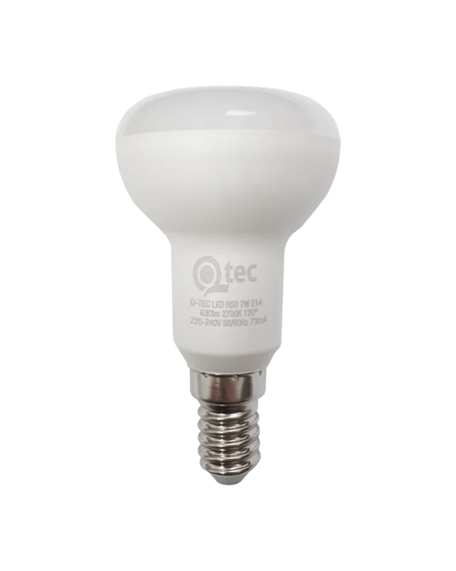 QTEC 7W LED E14 2700K R50 Autentický