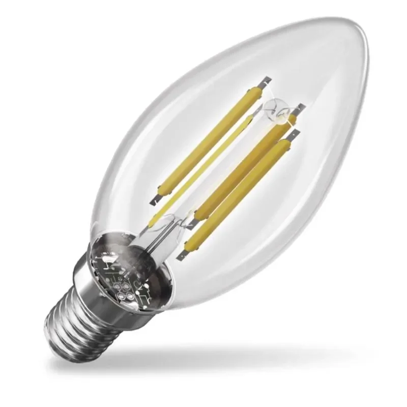 Jen Po Omezenou Doba LED žárovka Filament svíčkaA CLASS / E14 / 3,8 W (60 W) / 806 lm / teplá bílá